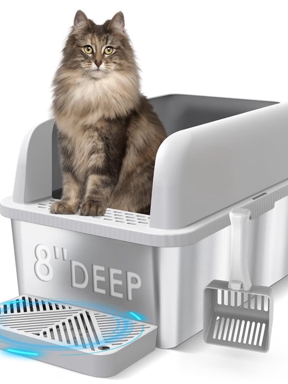 Cat Litter Box with High Sides